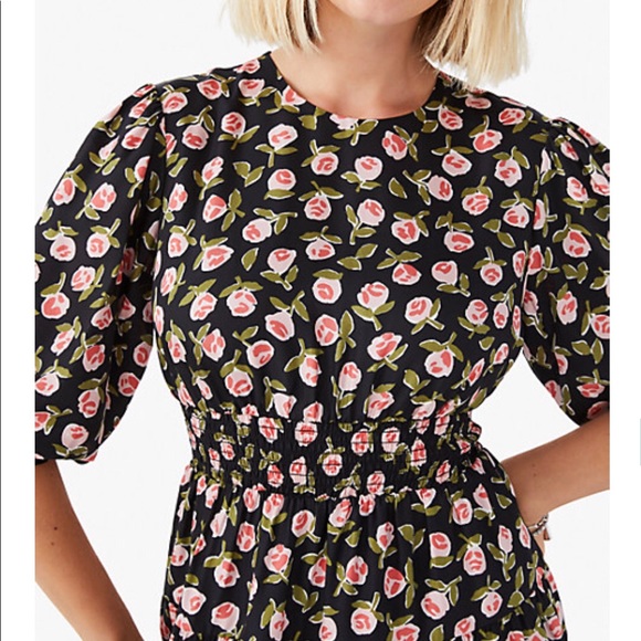 Kate Spade Ditsy roses flirt dress - NWT - Picture 4 of 4